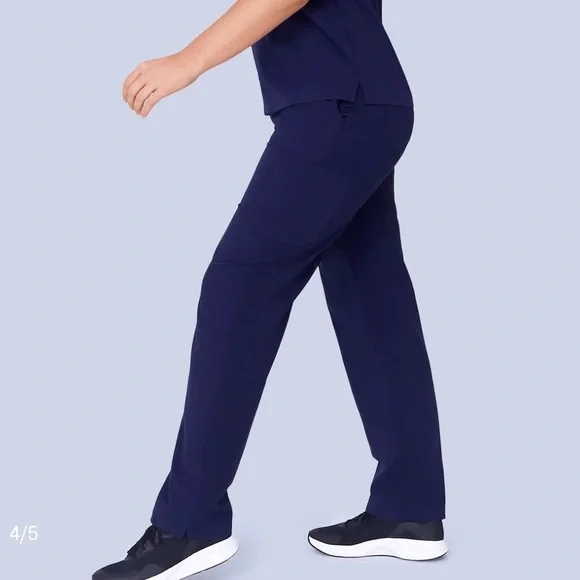 mandala navy 9 pocket cargo scrub pant - Picture 2 of 2